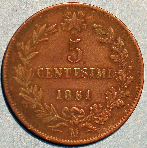 Italia centesimi 1861 - 5,