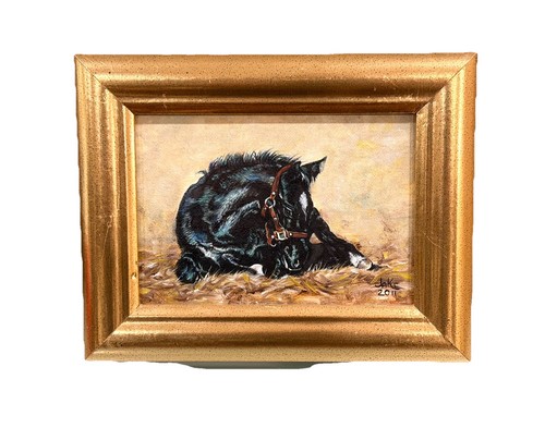 Dipinto olio gabinetto - , cavalli