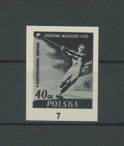 Polonia stampa nera 1958 - stampa,