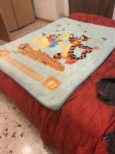 PLAID PILE COPERTA Lettino DISNEY CALEFFI WINNIE POOH  120x 135 Morbidissima