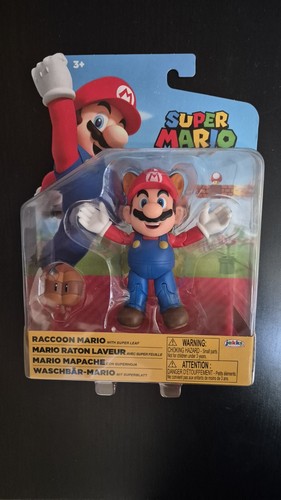 Super mario raccoon jakks - super,