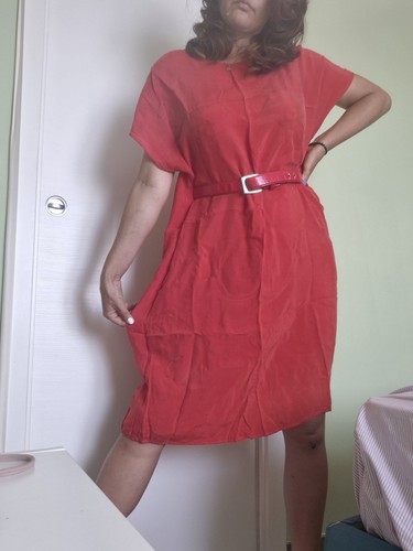 Abito rosso marina rinaldi - abito,