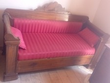 Magnifico Divano Fine 800 Legno Massiccio In Noce