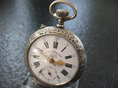 Orologio tasca argentato - orologio,