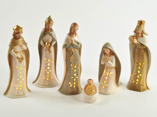 Set statue natività presepe - set,