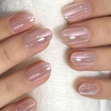 Curvlife oval press nails - oval,