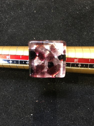 Anello vetro murano con - in,