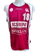 MAGLIA BASKET SCAVOLINI PESARO MATCH WORN INDOSSATA SHIRT JERSEY CAMISETA