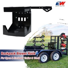 Porta Soffiatore a Zaino Bloccabile Acciaio per Rimorchio e Camion Aperto e Chiuso