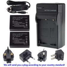 2x NP-W126 NP-W126S batteria +