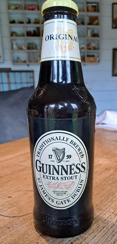 Large vintage guinness bottle - vintage,