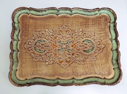 Vassoio fiorentino legno - vassoio,