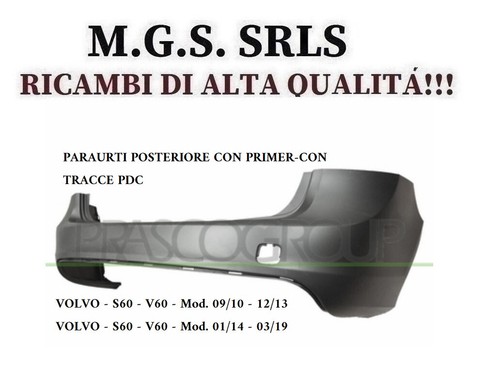 Paraurti posteriore con - paraurti,