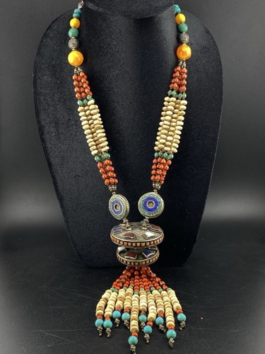 Collana perline multicolore - di,