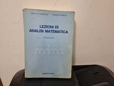 LEZIONI DI ANALISI MATEMATICA volume 1 di Fiorenza e Greco  1986 Liguori Libro