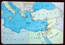 Mappa del Mediterraneo