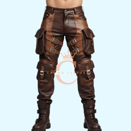 Pantalone uomo marrone stile