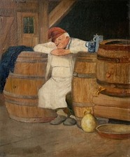 Dipinto Impressionista Uomo In