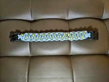 Bracciale Paracord Dragon's Eye Azzurro Giallo Blu Snake Occhi Di Drago