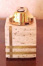 Accendino in travertino Mannelli, Cerri, anni 70, raro, Made in Italy