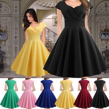 Abito da donna retrò festa anni 50,60 rockabilly vestito swing sottoveste abito skater