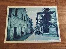 CINGOLI CORSO GARIBALDI ANTICA CARTOLINA ANIMATA MERCATO MACERATA ED. MOLINI