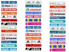 SUBBUTEO 42 ADESIVI " EUROPEO GERMANIA 2024 " SPONSOR GRADINATA TRIBUNA CURVA