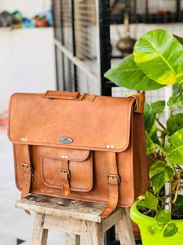Borsa mano in pelle di - 15",