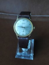 Vecchio orologio vintage GALA 17 Jewels Incabloc Swiss Made manuale placcato oro