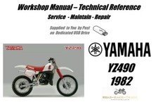 Yamaha YZ490 YZ 490 Manuale