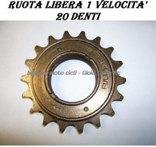 RUOTA LIBERA PIGNONE BICI BICICLETTA 1 VELOCITA 20 Z DENTI OLANDA GRAZIELLA