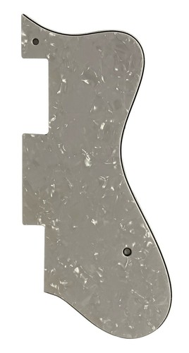 Strati white pearl pickguard - white,