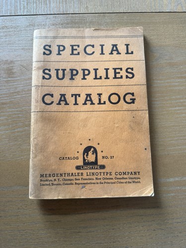 Vintage 1936 mergenthaler - 1936,