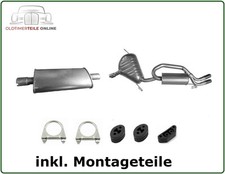 Scarico Set Fiat Barchetta 1.8 130PS Bj 06/2000 fino A 2005 + Tubo Finale