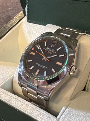 Mint rolex milgauss green - mint,