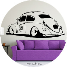 Adesivo murale coleottero Herbie