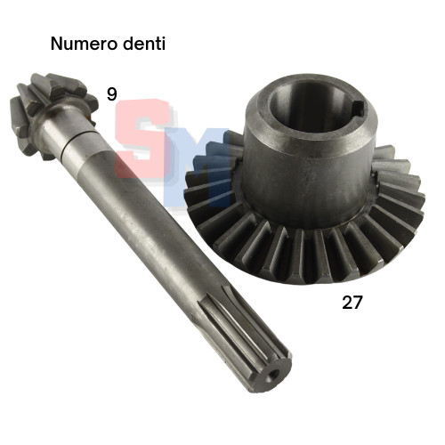 Coppia conica pignone corona - conica, +