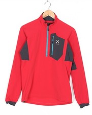 HAGLOFS Giacca Mezza Zip Elasticizzata Soft Shell Donna Taglia L Outdoor Escu...