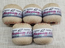 Lotto di 5 gomitoli da 100 gr. FILO DI SCOZIA 12 per lavori ad uncinetto ECRU'