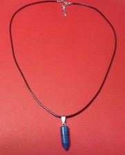 NEW ESTATE COLLANA PENDENTE IN LAPISLAZZULI CON CORDONCINO IN OMAGGIO + REGALO