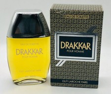 DRAKKAR GUY LAROCHE VINTAGE Profumo EDT 100 ml SPLASH OLD FORMULA EAU TOILETTE