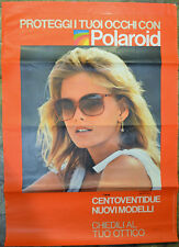 MANIFESTO PUBBLICITARIO ORIGINALE OCCHIALI POLAROID ANNI 80