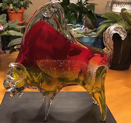 Toro veneziano murano vetro - toro,