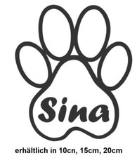 Adesivo zampe con nome a