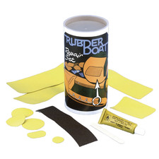 KIT RIPARAZIONE BATTELLI PNEUMATICI GOMMONI TENDER NEOPRENE BIANCO COLLA ADESIVO