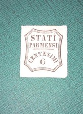 Francobollo Antichi Stati 6 Cent DUCATO DI PARMA