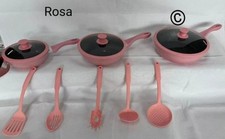 Set 3 Padelle Alte Rosa