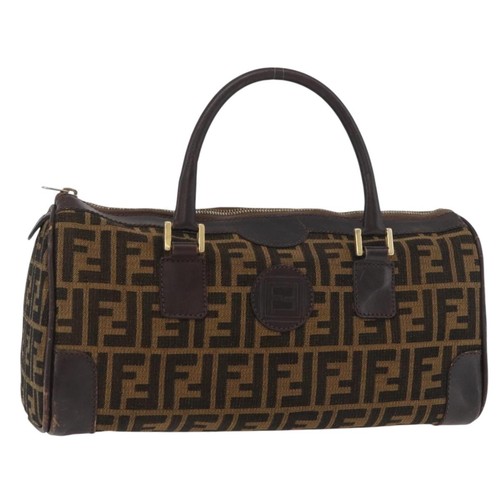 Fendi zucca canvas hand bag - canvas,