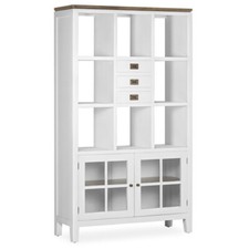 LIBRERIA LEGNO BIANCA PROVENZALE ETNICA VINTAGE FRANCESE 110X40h190 Mobili chic