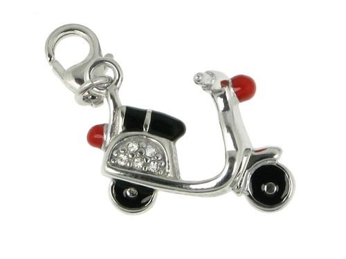 Ciondolo charm motorino come - ciondolo,